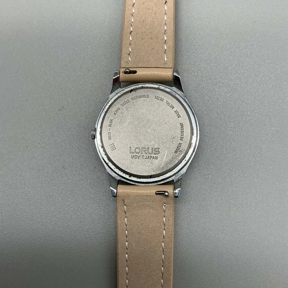 Vintage Lorus Disney Goofy Boys Watch 31mm V516-6A00 Leather New Battery